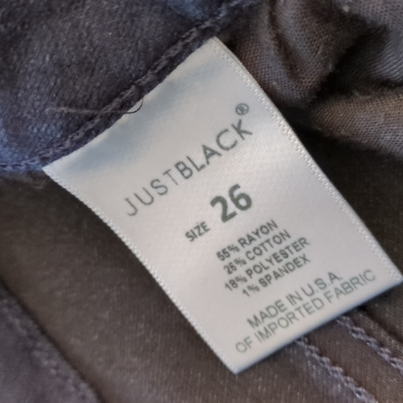 Just black jeans size 26 55%Rayon color Black - Picture 10 of 10